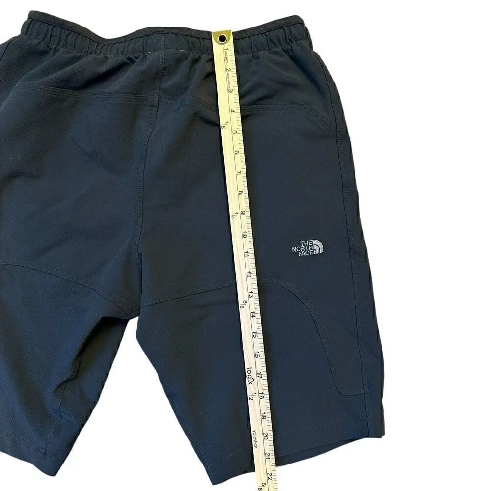 The North Face Mens Dark Gray Elastic Waist Long Breathable Pull On‎ Shorts M